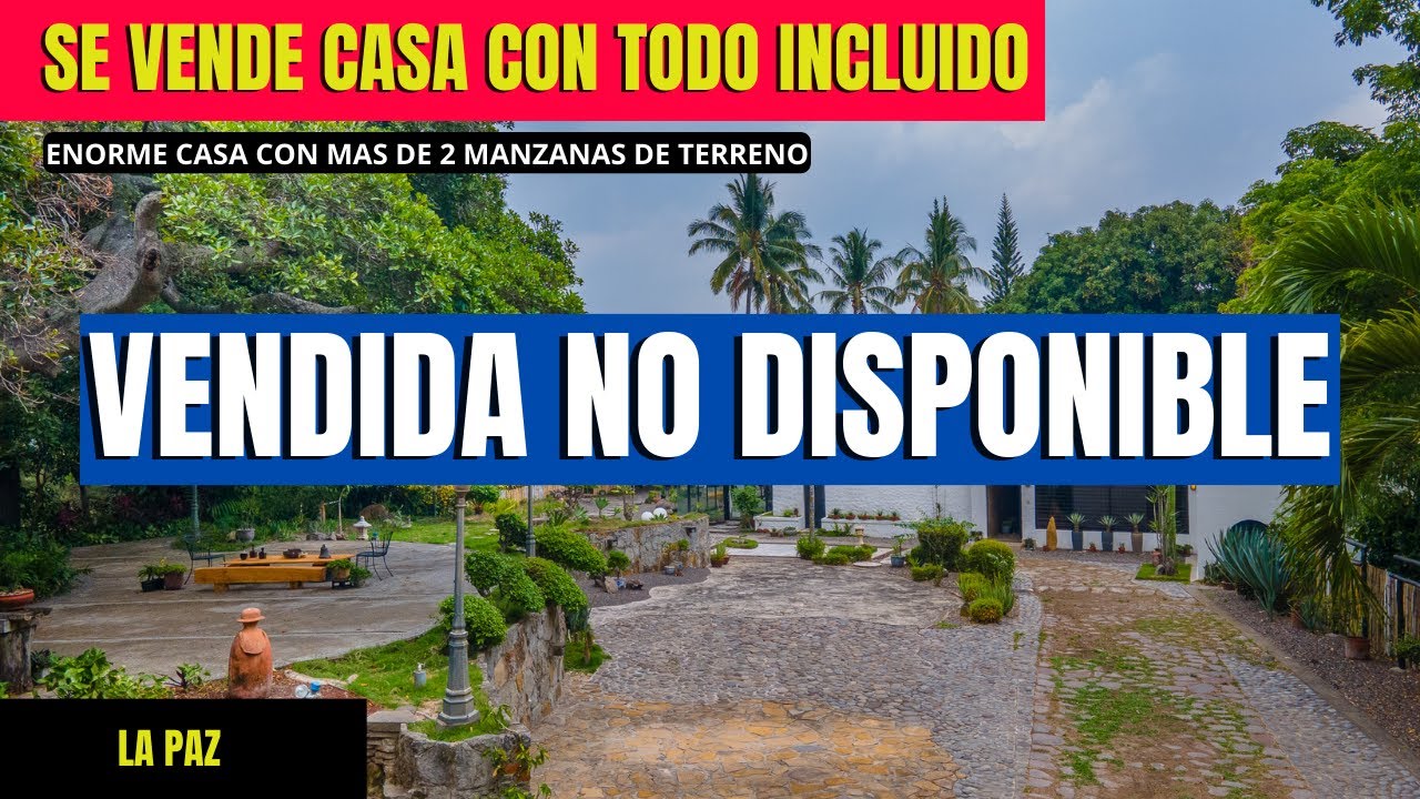 ENORME CASA CON MAS DE 2 MAZANAS DE TERRENO DE VENTA EN OLOCUILTA / CERCA DEL AEROPUERTO