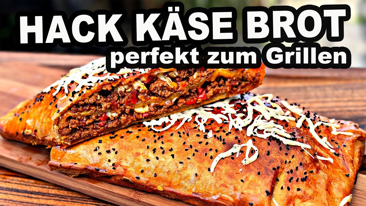 Hackfleisch Käse Schicht Brot einfach und lecker vom Grill | The BBQ BEAR