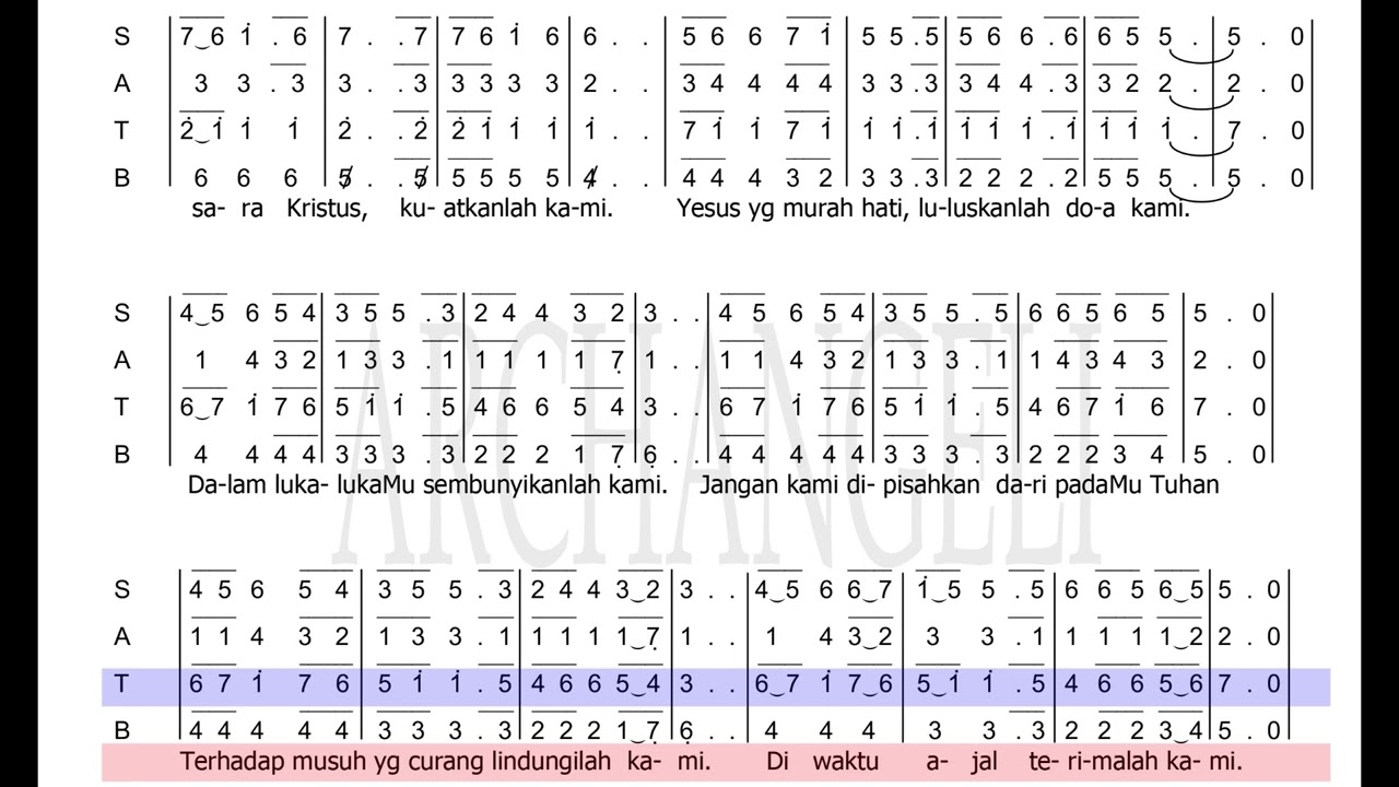 (Tenor) Jiwa Kristus