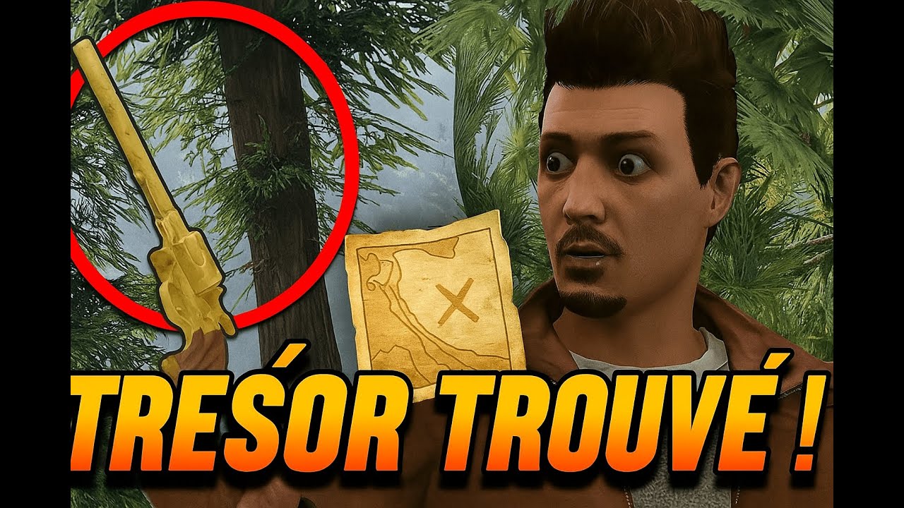 J’ai trouvé le REVOLVER double action dans GTA V !  (Chasse au trésor)