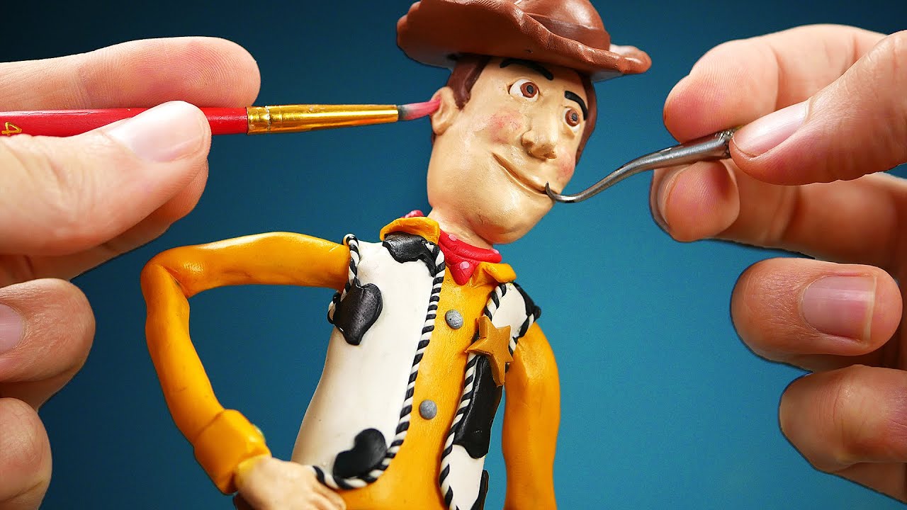 Making Woody from Toy Story 4 in Polymer Clay
