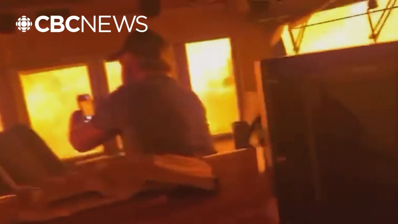 Train crew escapes one of the many wildfires burning in Ontario