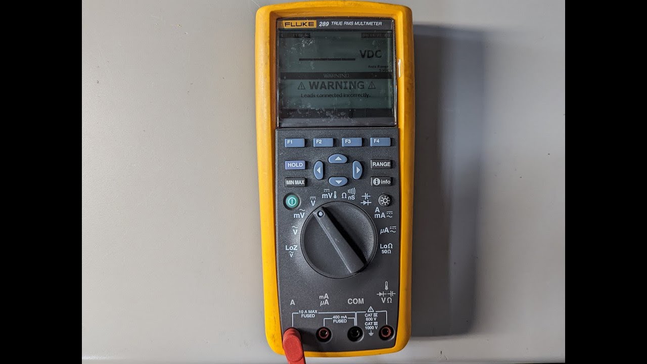 Fluke 289 Repair Leads connected incorrectly