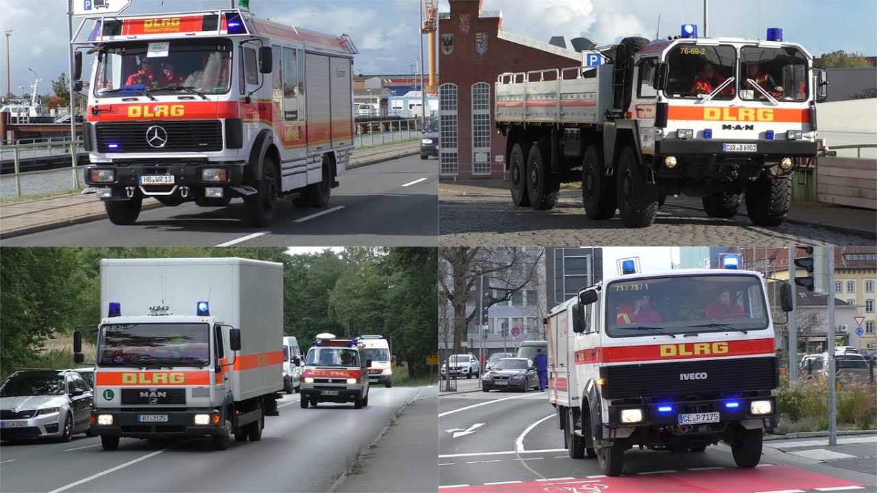 [DLRG aus 5 Bundesländern] Zusammenschnitt von verschiedenen Einsatzfahrzeugen der DLRG