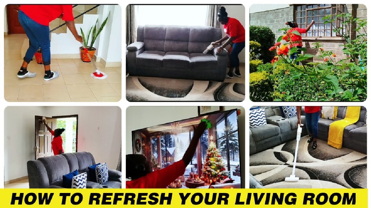  ✨  Extreme Living Room Deep Cleaning Motivation l Clean and Organize With Me
