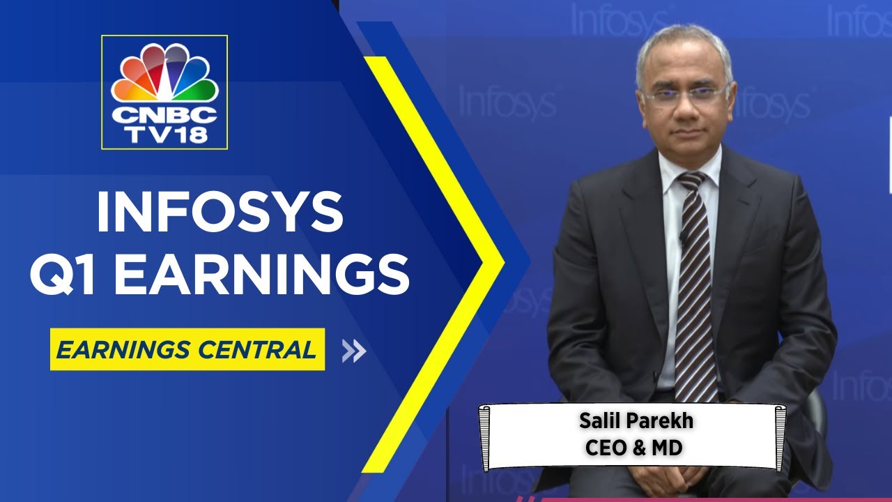 LIVE: Infosys Q1 Results: Net Profit ₹5,945 cr | Management Addresses Press Conference | CNBC TV18