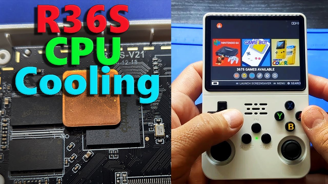 R36S Game Console CPU Cooling Mod