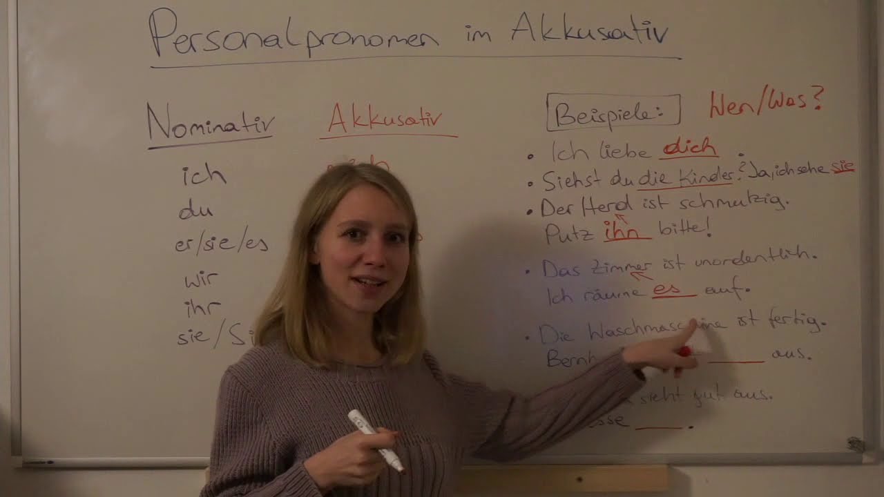 Personalpronomen im Akkusativ (A1) I Deutsch mit Katharina