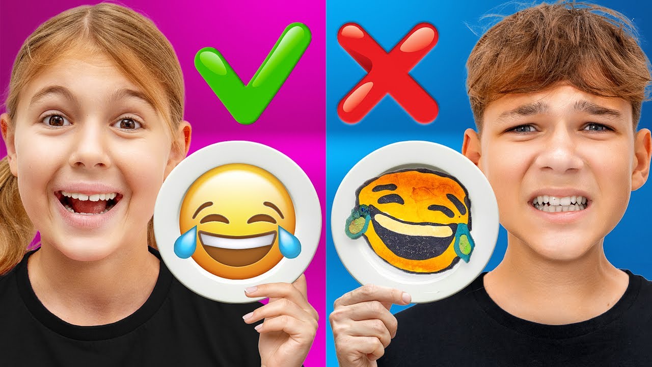 Челлендж Панкейки БРАТ vs СЕСТРА!