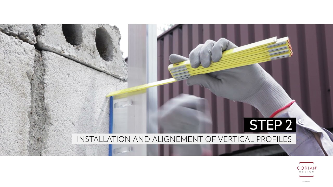 Preparation of Corian® Exterior Cladding Panels and Installation