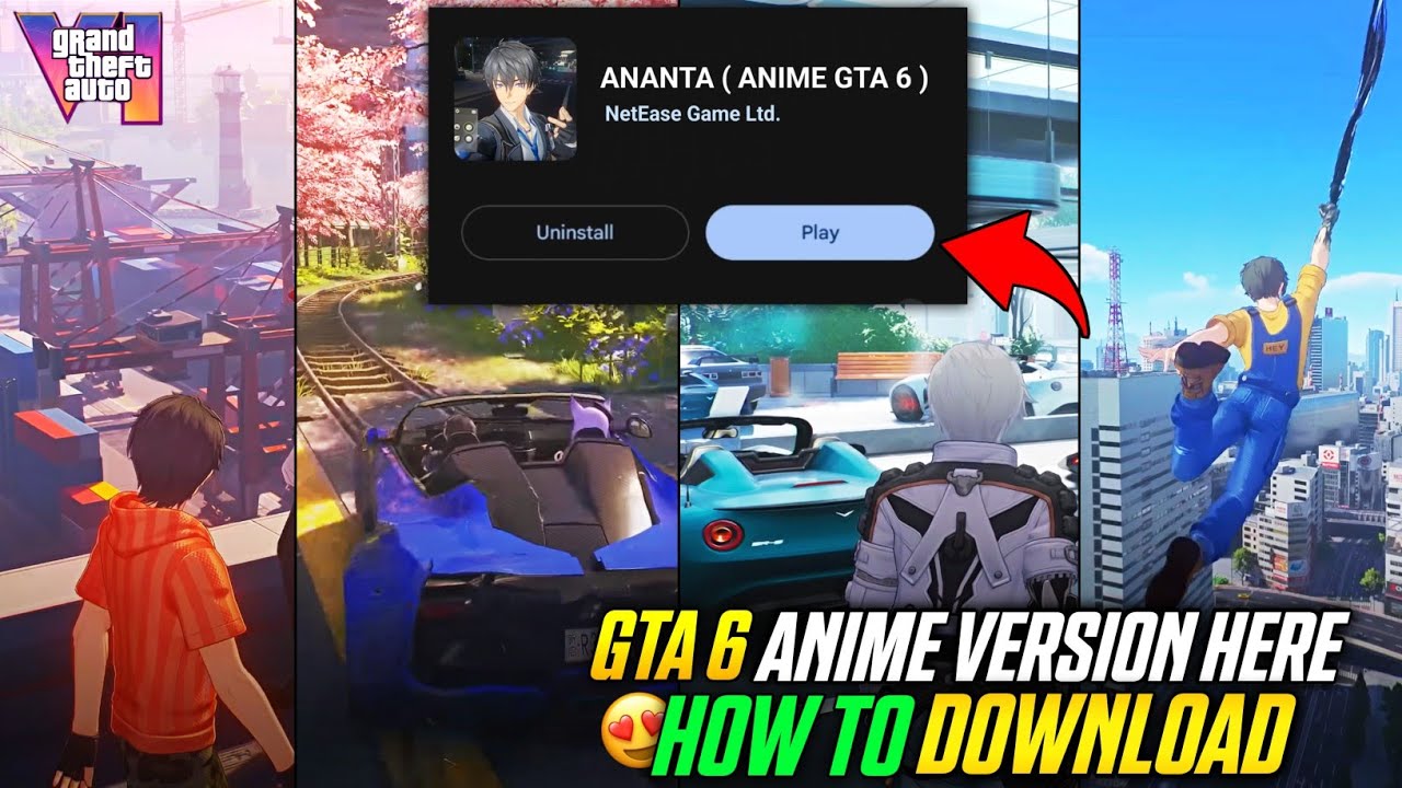 GTA 6 ANIME VERSION HERE 😍| HOW TO DOWNLOAD 😱| GTA 6 GAMEPLAY | ANANTA GAMEPLAY | MUST WATCH 🔥