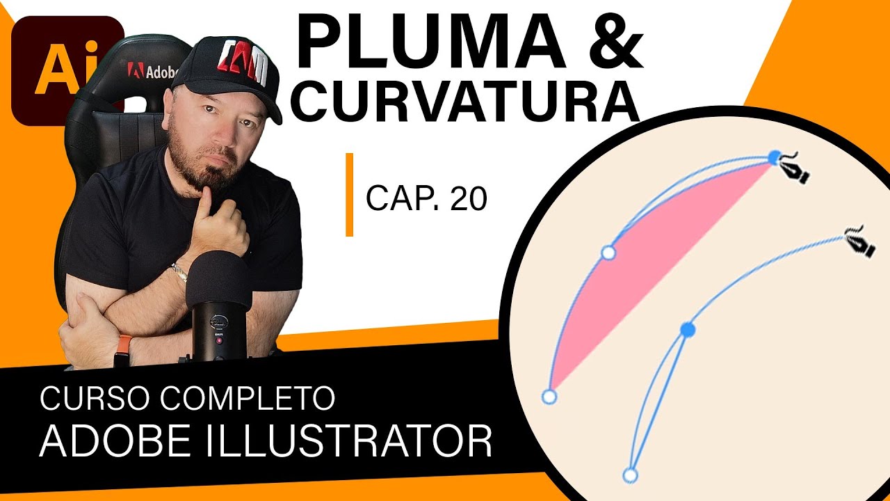 ILLUSTRATOR  - Pluma y Curvatura - Ep. 20 - Tutorial Illustrator