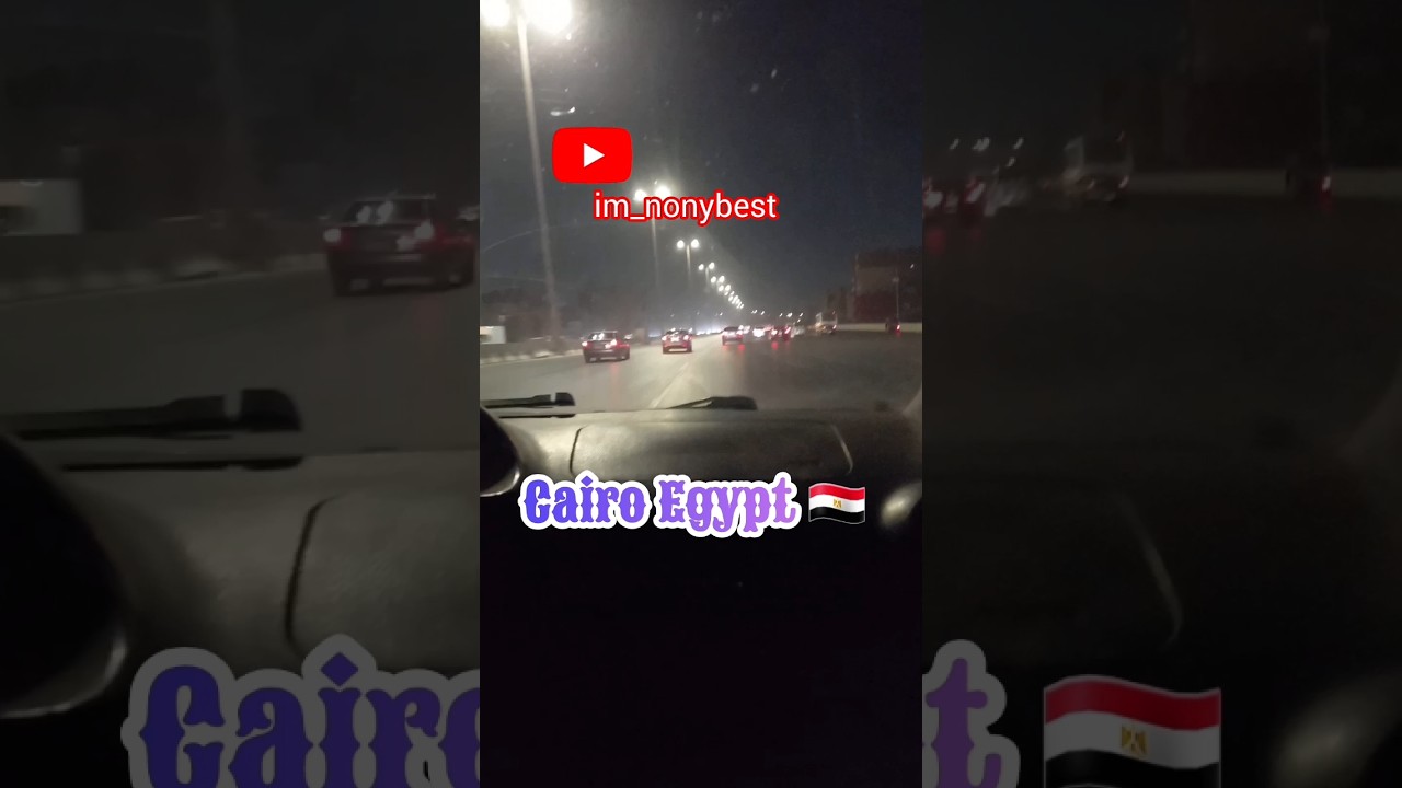 This is how Cairo high way looks like @night
