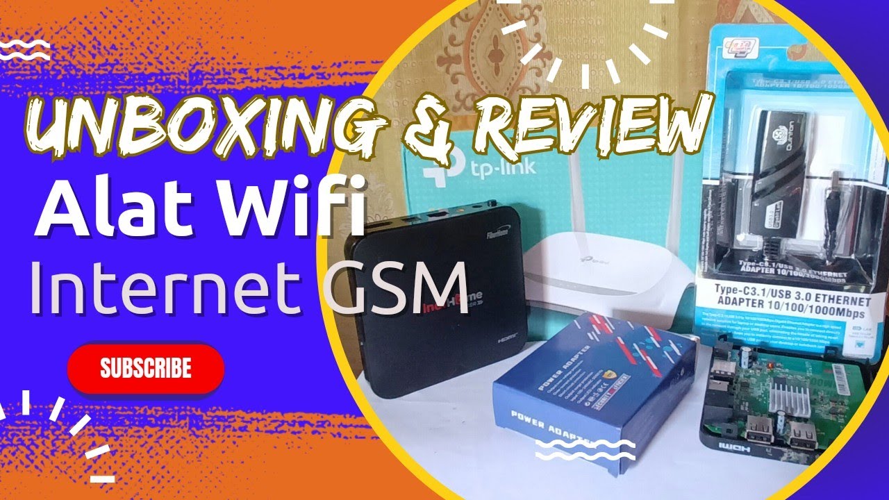 UNBOXING & REVIEW PERANGKAT WIFI GSM OPENWRT INTERNETAN MURAH