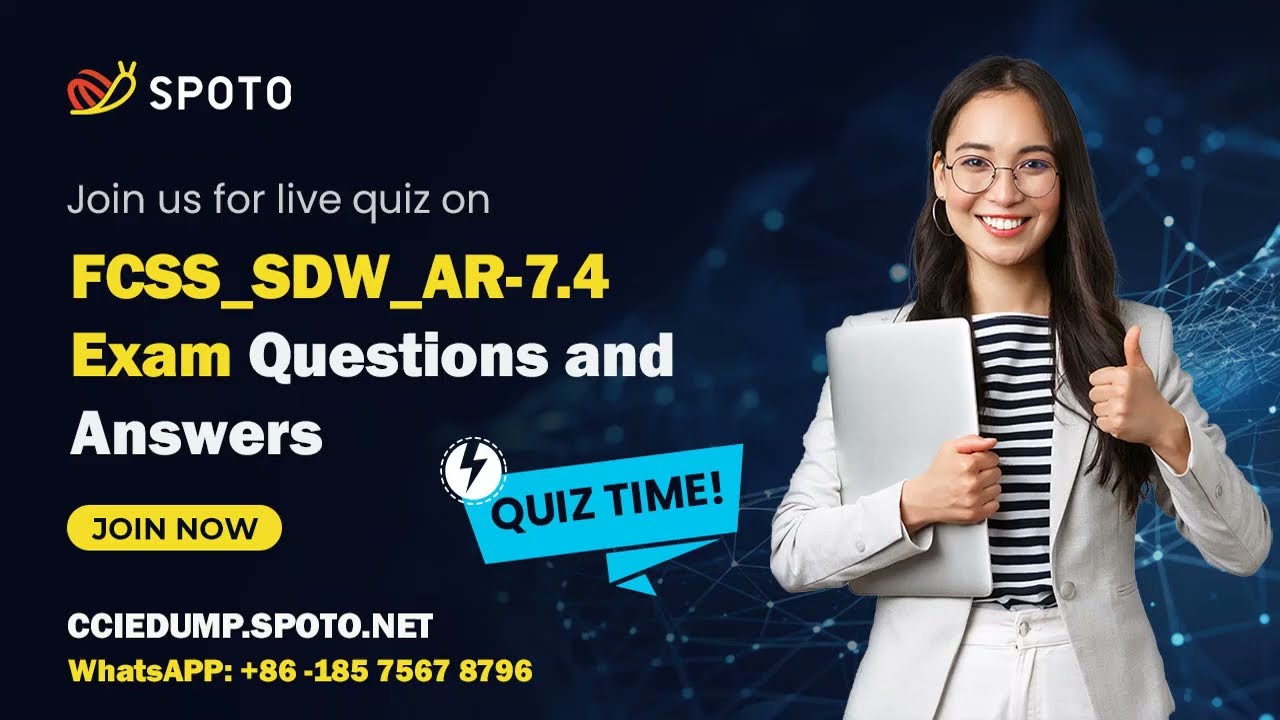Fortinet FCSS_SDW_AR-7.4 Exam FCSS Mock Test