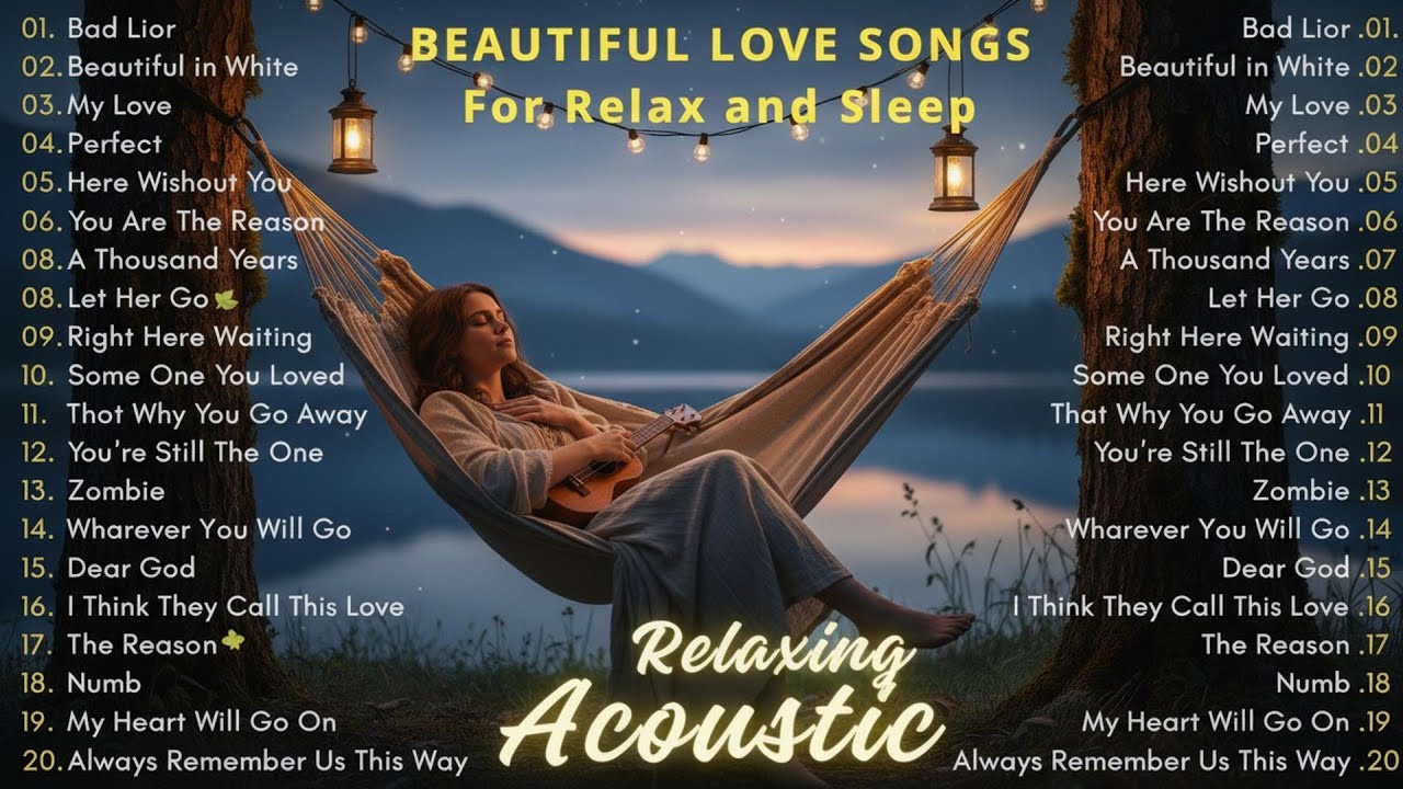 Beautiful Guitar Music for Sleep - Relaxing Music for Calming, Instrumental Acoustic