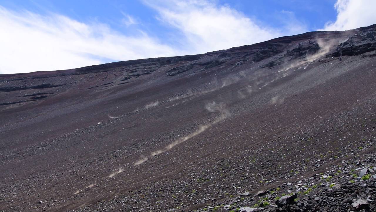 宝永山（富士山）の落石