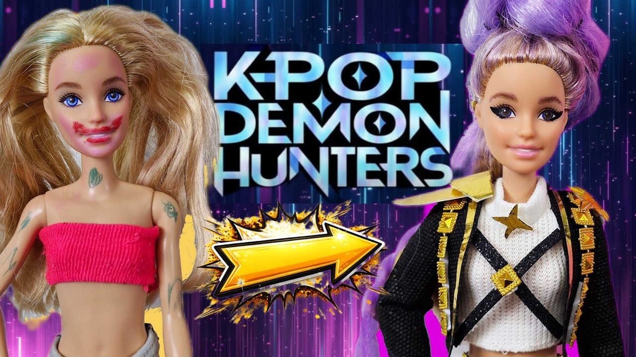 Kpop Demon Hunters!! I turned Barbie into Rumi | Doll Makeover