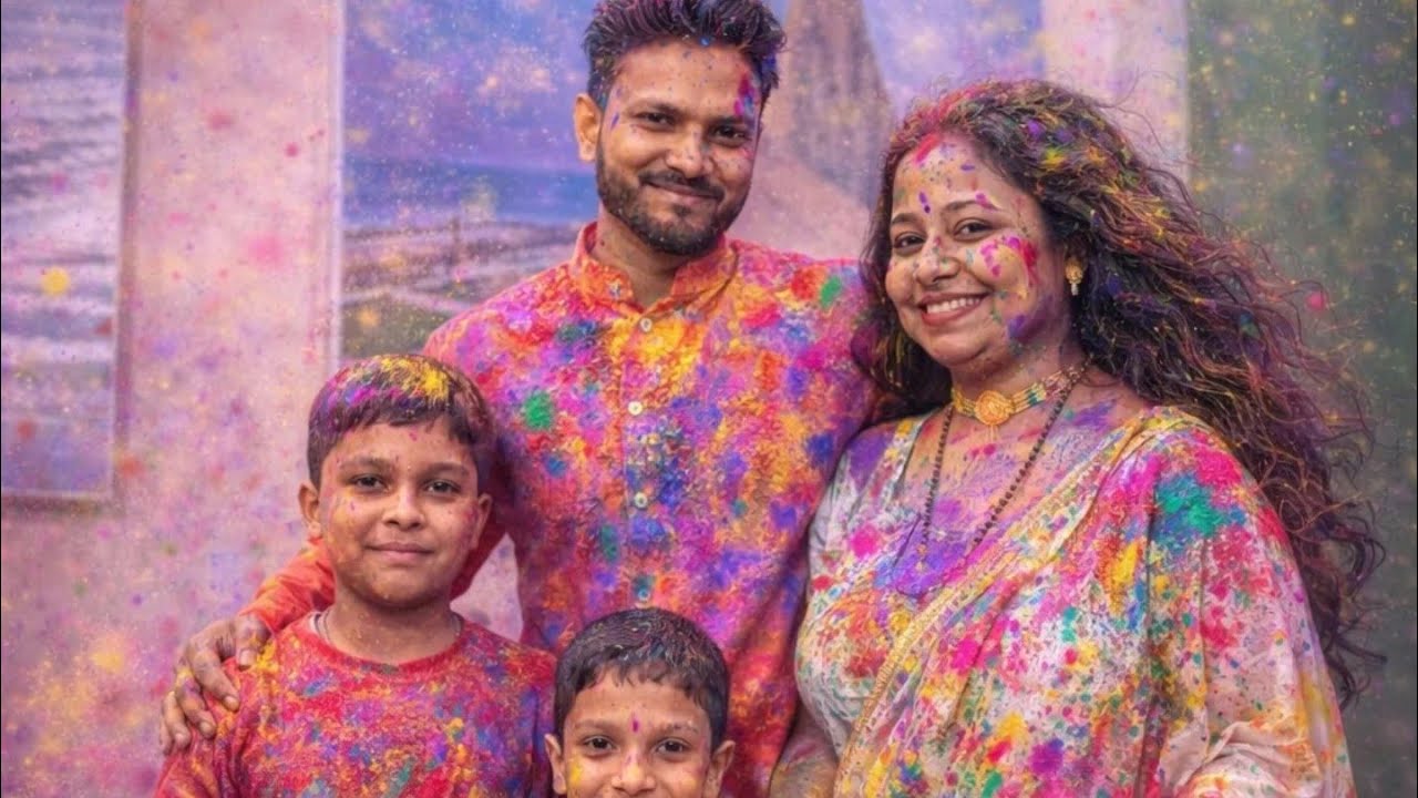 happy holi all you tube फॅमिली 🌈joyan fast