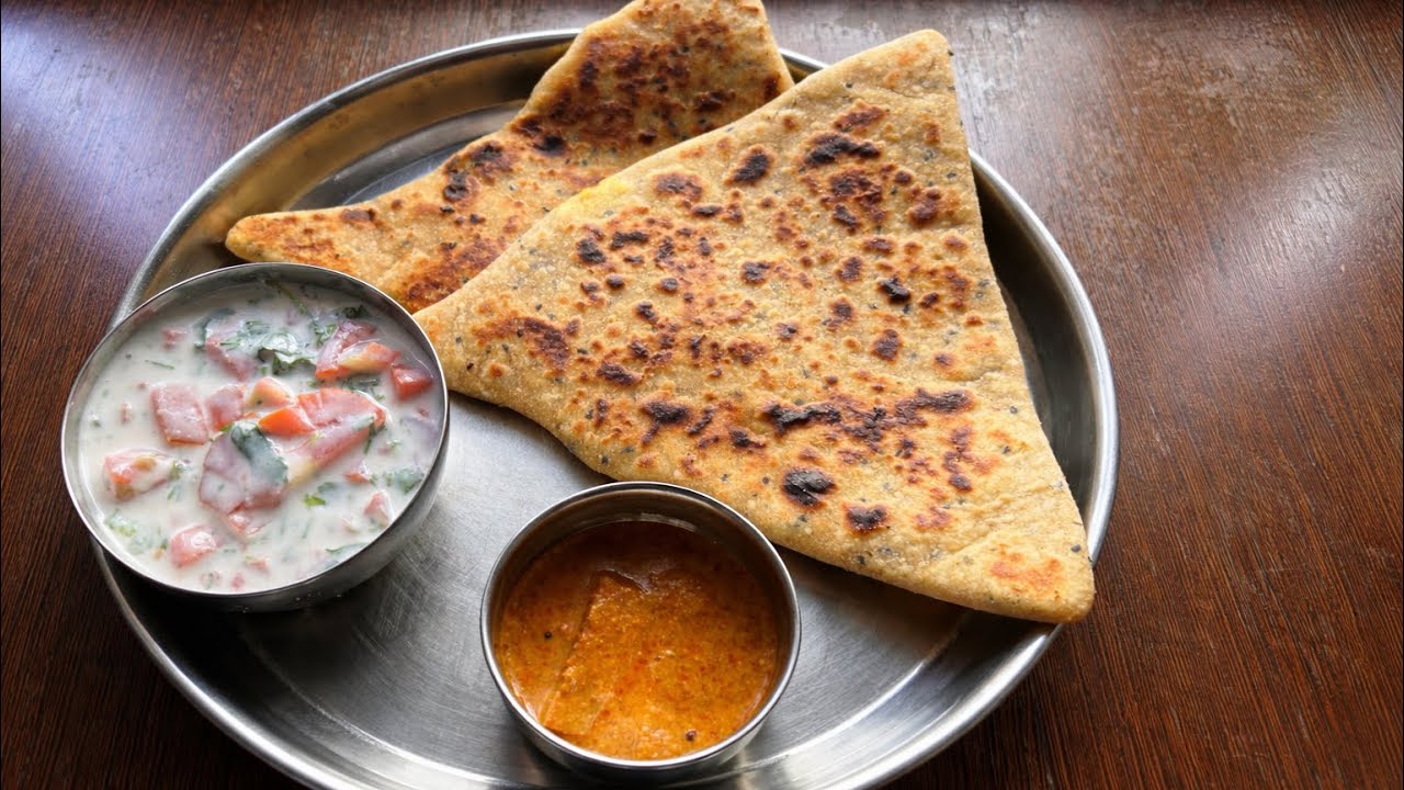 Healthy, Filling, and Zesty: Radish Parathas with Tangy Tomato Dip.