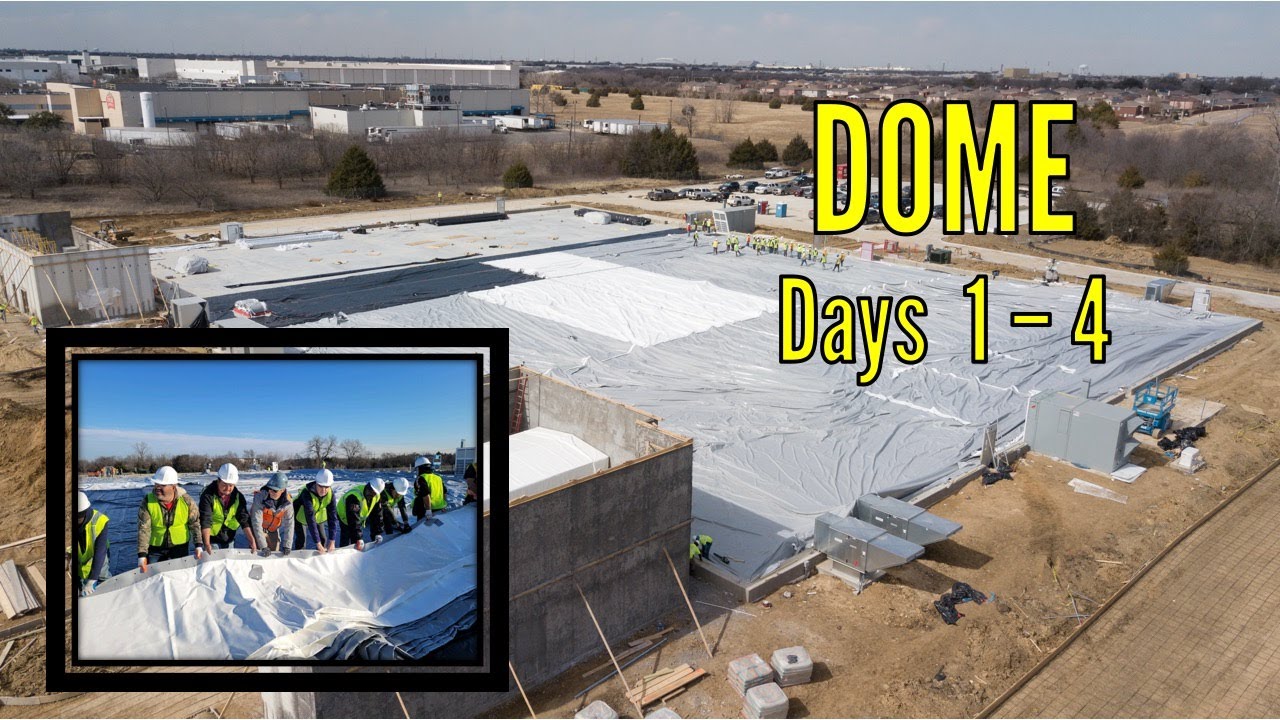 Installing Bolder's Air Supported Dome - Part 1 - Days 1 - 4