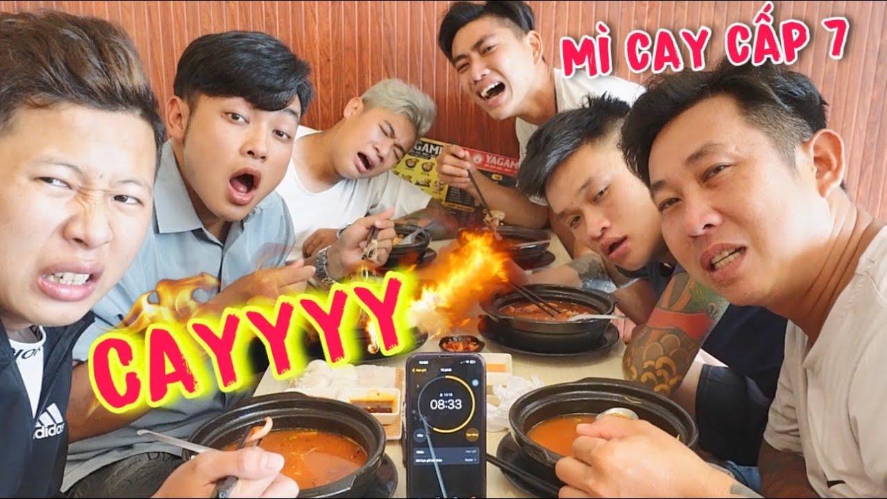 Thừ Thách Ăn Mì Cay Cấp Độ 7 Ai Là Người Cuối Cũng Còn Ăn Sẽ Lụm 2 Triệu
