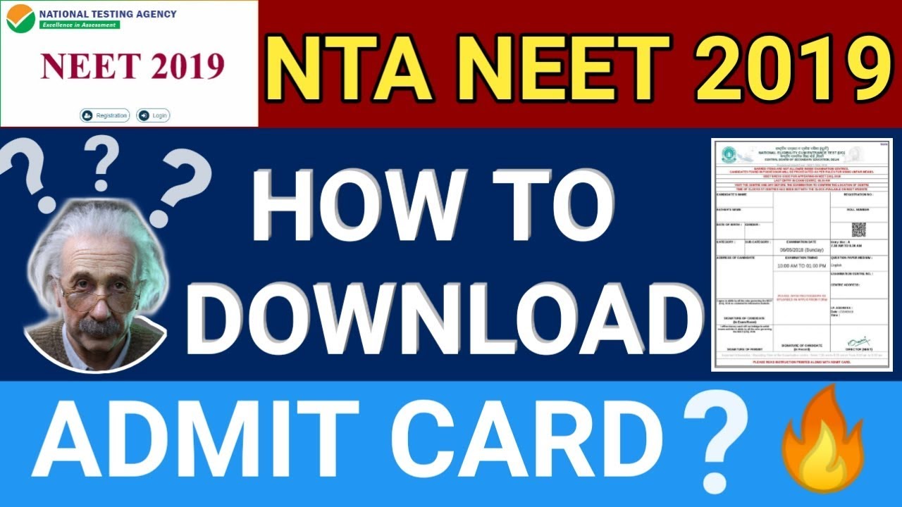 NEET Admit Card 2019, Hall Ticket, Releasing Date | How to Download  NEET 2019 Admit Card