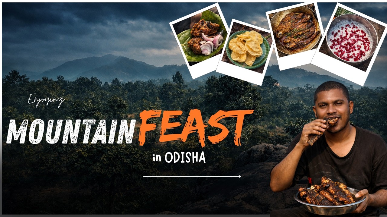 ବଉଳାଖାଇ ପାହାଡ଼ ଉପରେ ବଣଭୋଜି ! We Climbed a Mountain Just to Cook THIS ! Feast with Hilltop View 🌄