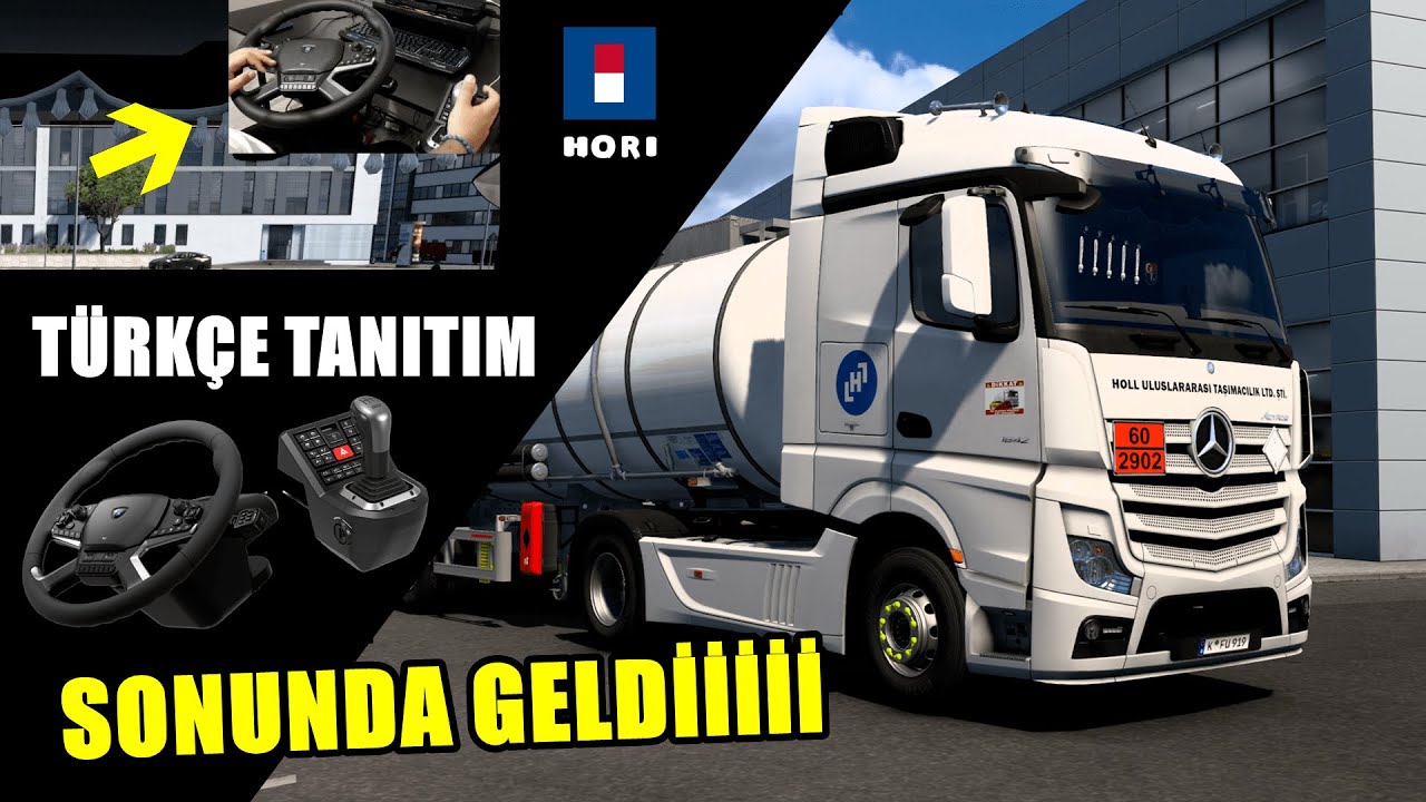 HORİ TIR DİREKSİYONU ALDIM | TÜRKÇE TANITIM | HORI Force Feedback Truck Control System