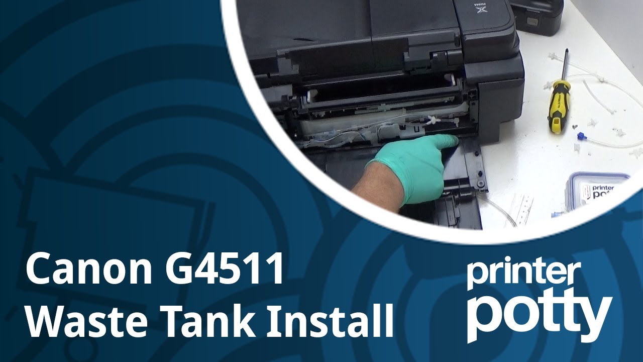 Fix Megatank with two waste ink tubes - Canon Megatank inkjet printers (G1000-G4000 series)