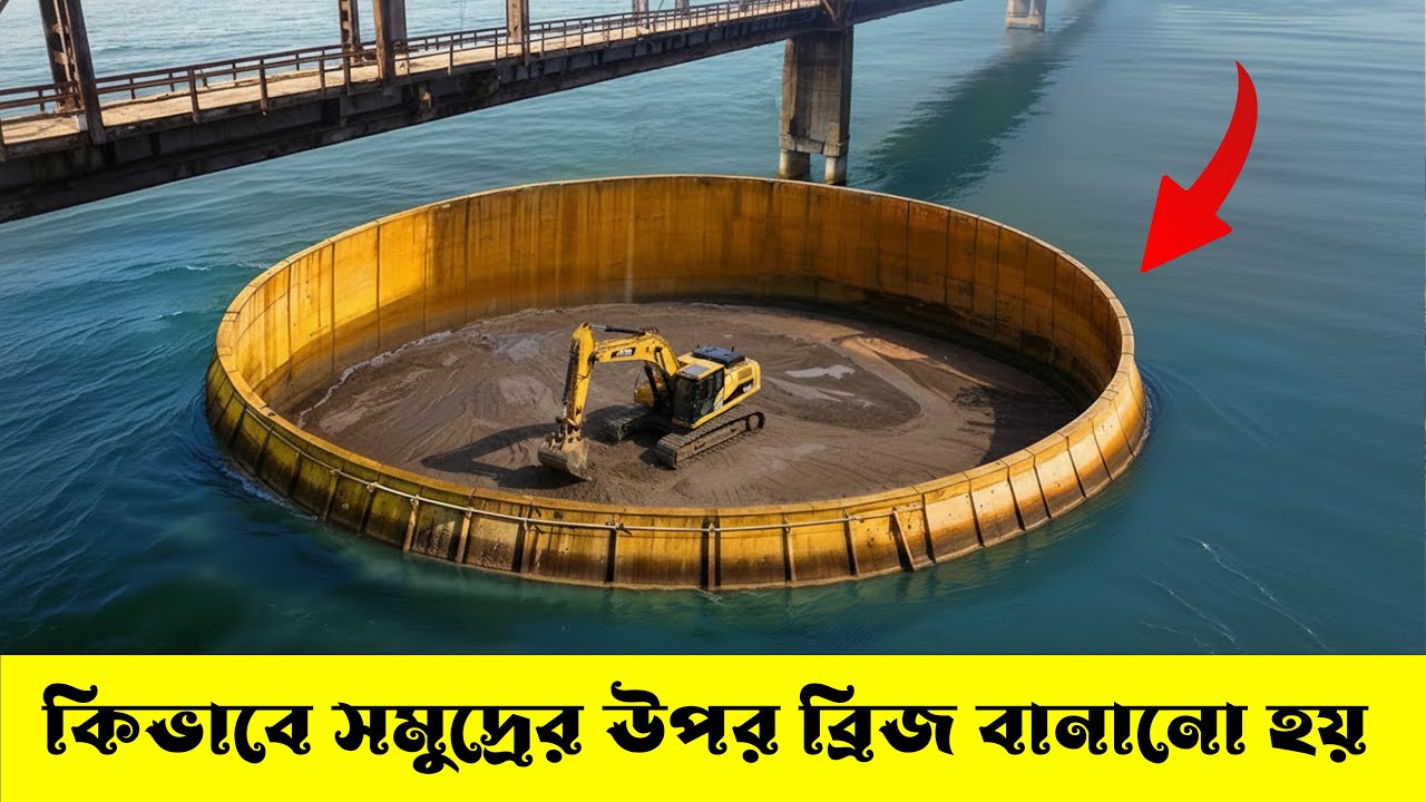 কিভাবে গভীর নদী বা সমুদ্রের উপর ব্রিজ বানানো হয় ? How are Bridges built in Water ?