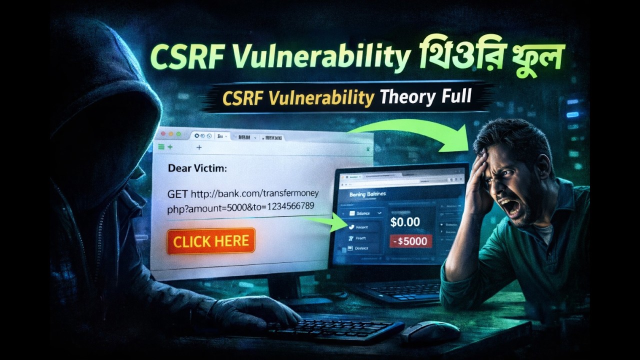 ওয়েবসাইট হ্যাকিং - থিওরি ২ (CSRF Vulnerability)