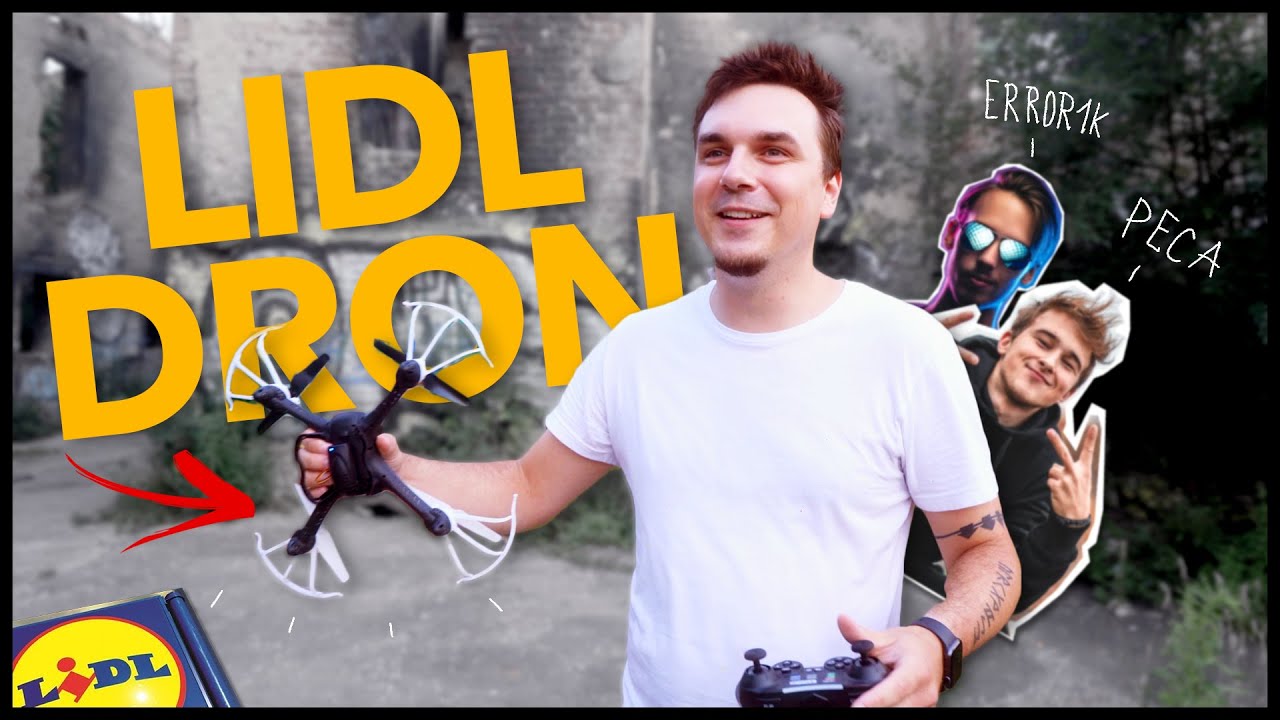 ZAÚTOČIL NA MĚ DRON z LIDLU (w/ @Pecawashere a @ERROR1K)