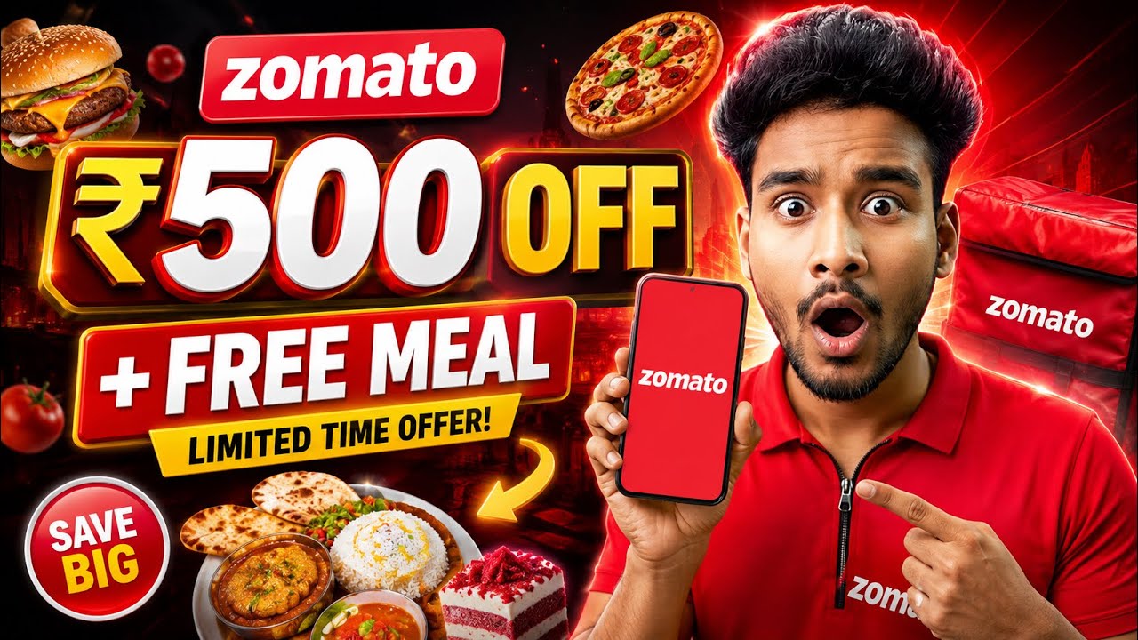 Zomato Coupon Code Today 🔥 | Zomato Free Meal Offers, Best Deals & Discount Codes 🍕💰