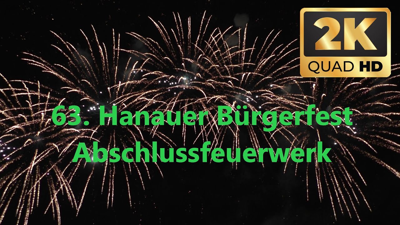 Musikalisches Abschlussfeuerwerk zum Hanauer B&uuml;rgerfest 2025! Das komplette Feuerwerk!