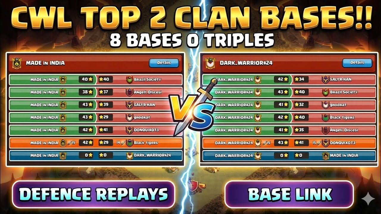 8 TH18 Bases That Decided The CWL FINAL... Defense Replays + Links 🔥💀