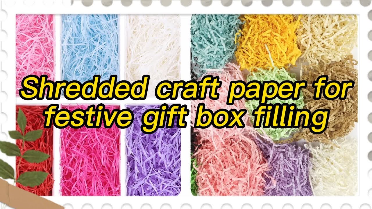 Shredded craft paper for festive gift box filling