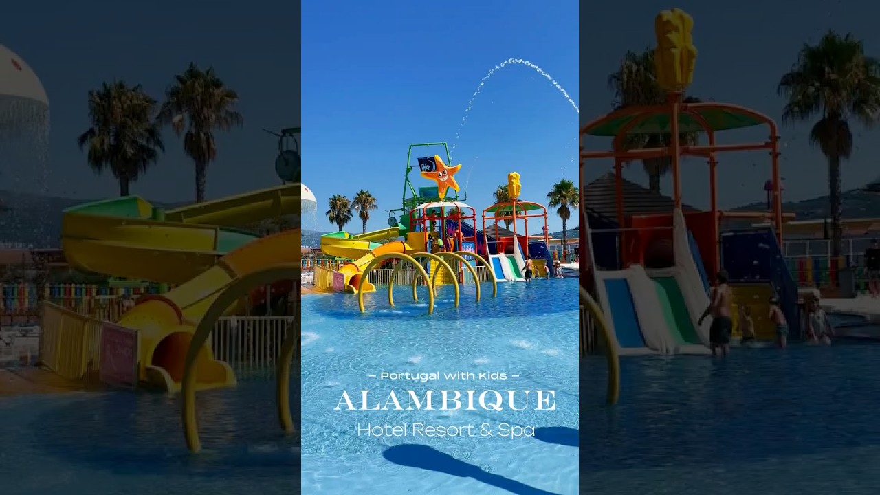 Hotel Alambique. Fund&atilde;o, Castelo Branco #travel #hotel #waterpark #portugalwithkids #portugal