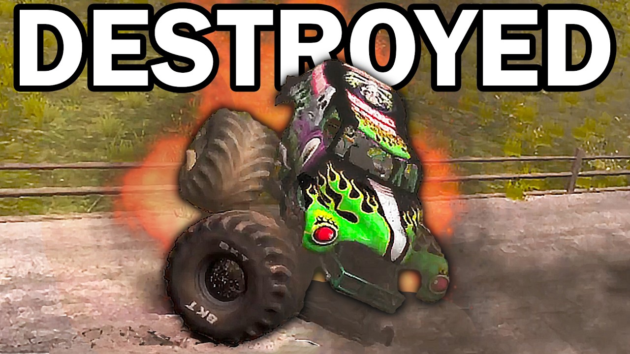 Насколько сильно вы сможете разрушить свой грузовик в каждой игре Monster Jam?