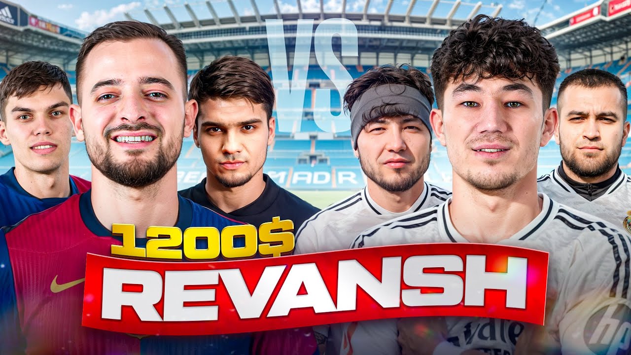BARCA vs REAL MADRID 1200$ UCHUN KURASH! REVANSH OLINADIMI YOKI YOQ?!