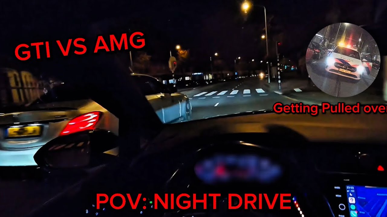 LOUD GTI TUNED NIGHT DRIVE & PULLED OVER👮🚨