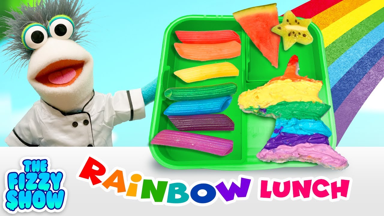 Fizzy & Phoebe Pack A Healthy Rainbow Themed Lunch Box | The Fizzy Show Videos