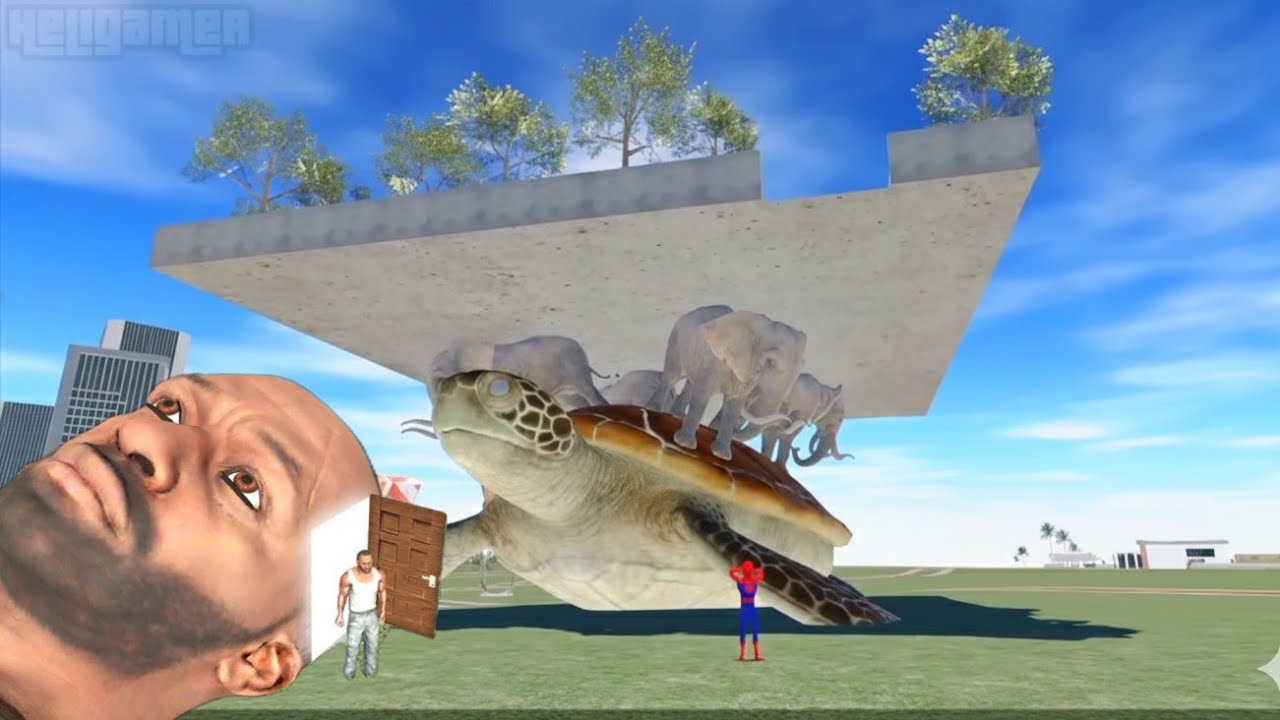 Spider-Man vs Flying House 🕷️🏠 | Indian Bike Driving 3D 
