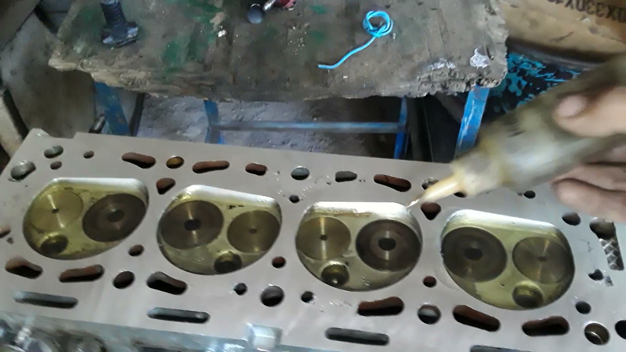 Prueba de estanquidad a culata y valvulas. Prueba de gasolina a cámara