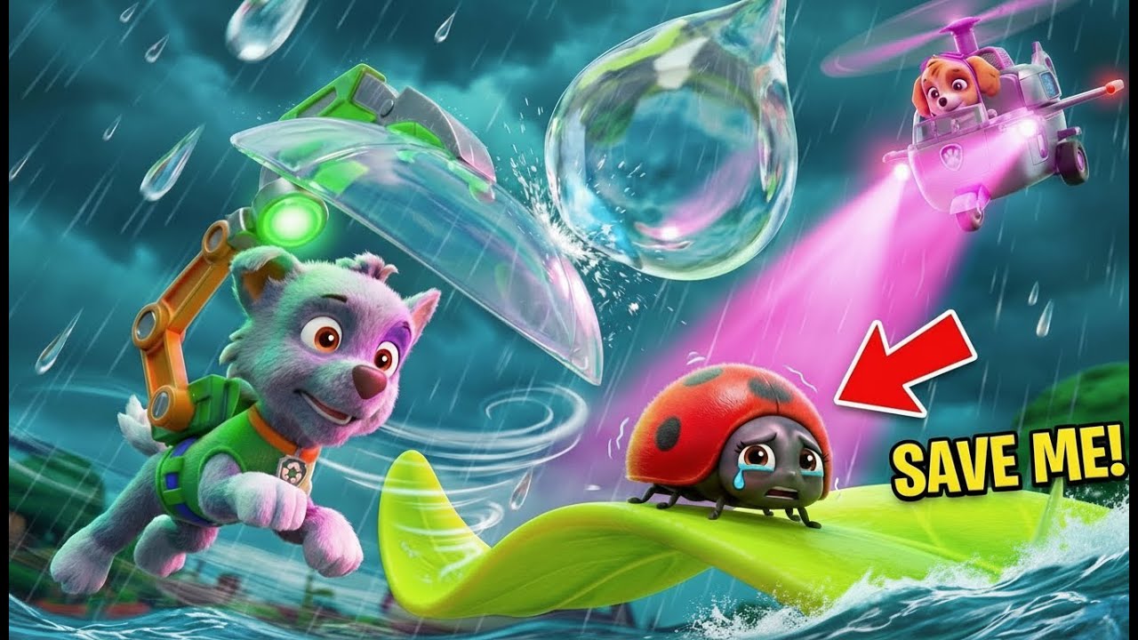 Ladybug Rain Rescue! 🐞 Tiny Hero Garden Shelter | Junior Rescue Team Safety Lessons