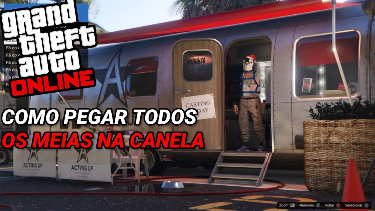 GTA V ONLINE - COMO PEGA TODOS OS MEIAS NA CANELA NO MODO DIRETOR