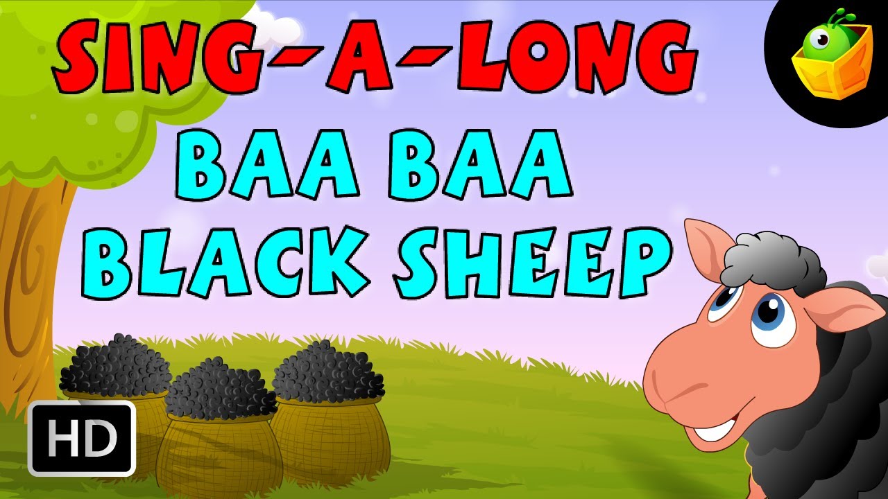 Karaoke: Baa Baa Black Sheep - Songs With Lyrics - Cartoon/Animated Rhymes For Kids