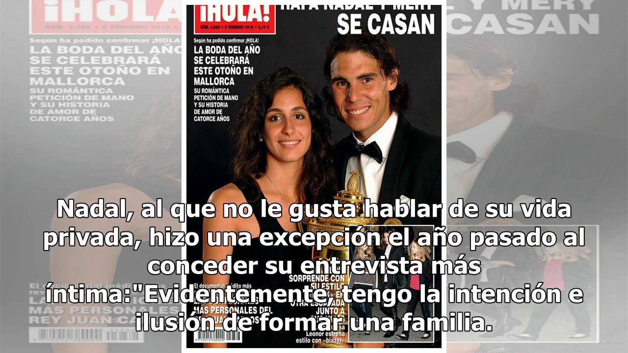 Rafa Nadal se casa con su novia Xisca tras catorce a&ntilde;os de relaci&oacute;n
