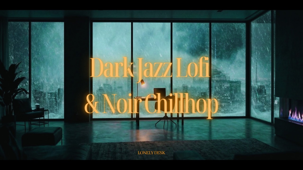 Midnight Blizzard in a Luxury Penthouse ❄️ Dark Jazz Lofi & Noir Chillhop
