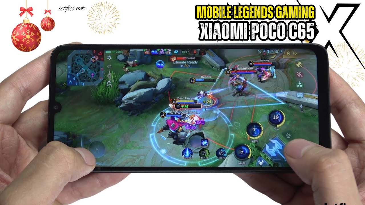 Poco C65 Mobile Legends Gaming test MLBB | Helio G85